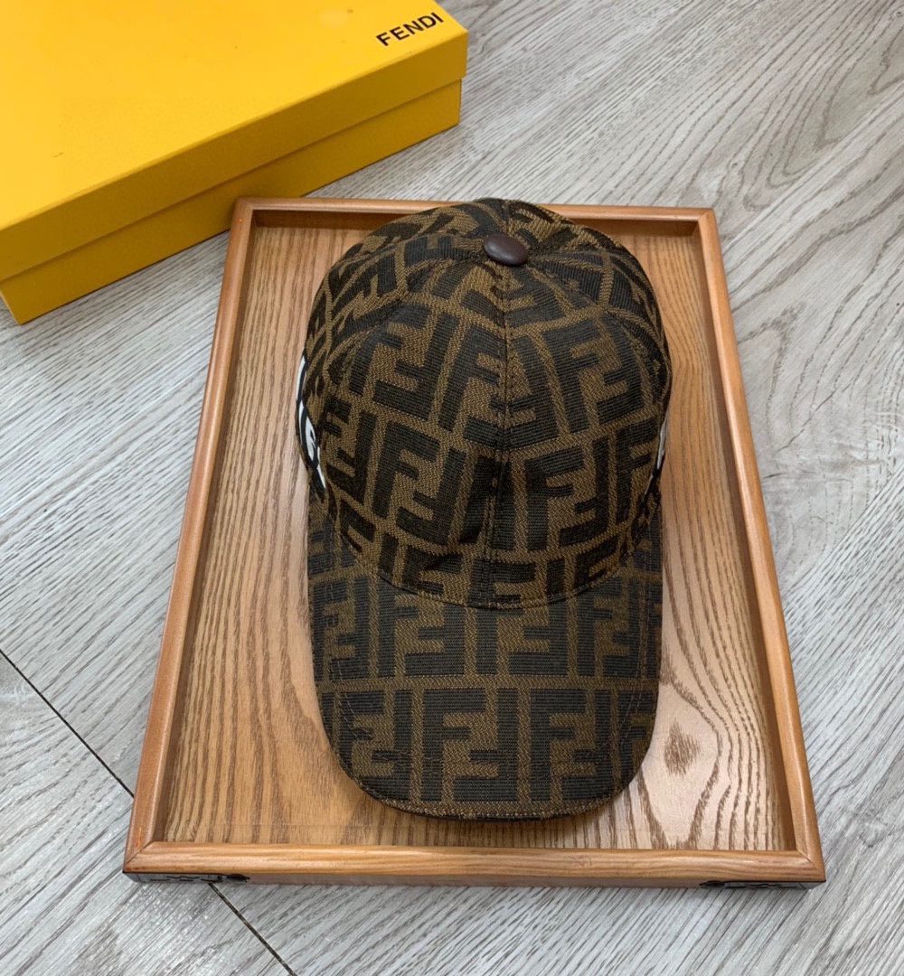 Fendi Baseball Cap Brown Fendi Cap