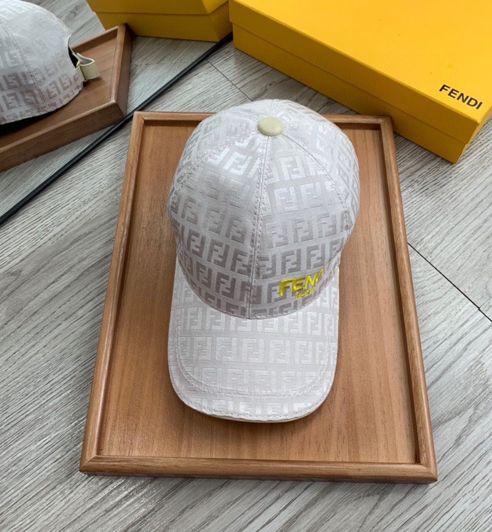 Fendi Baseball Cap White Fendi Cap