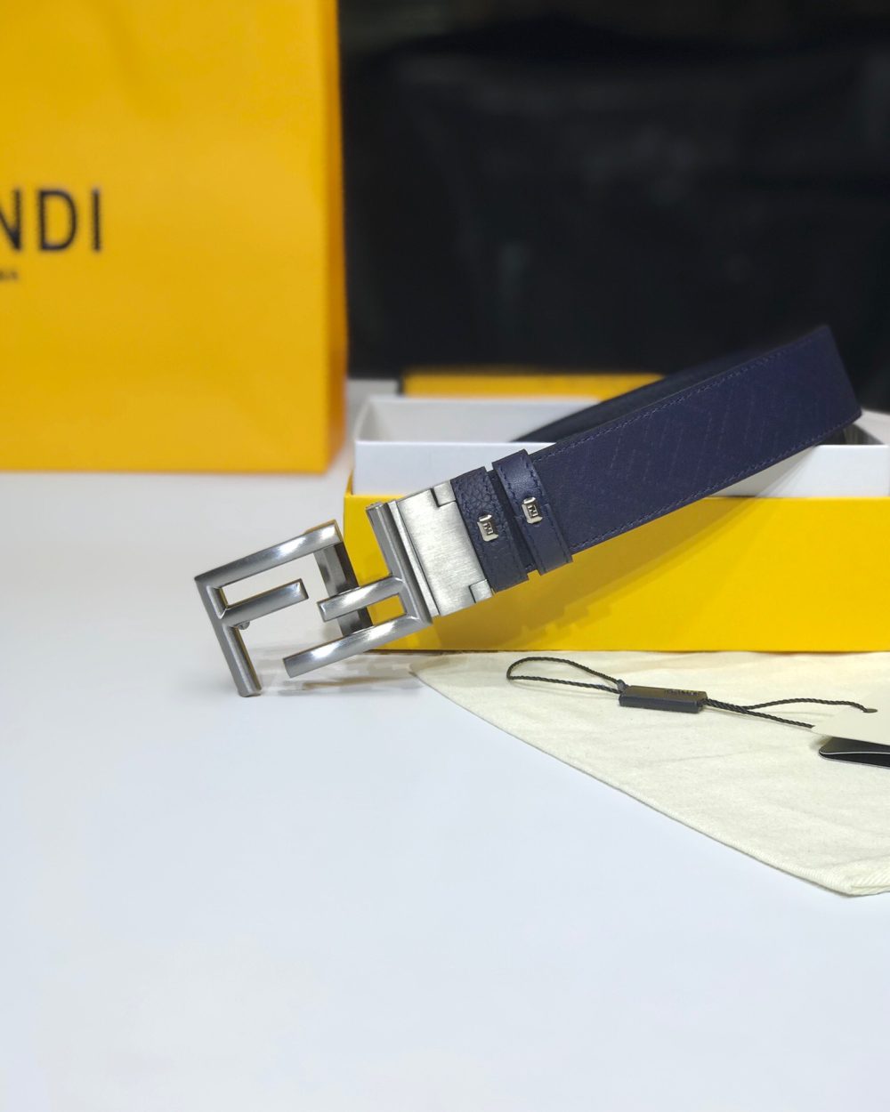 1:1 Replica Fendi Belt Black FF Women Belt 7C0344AGR6F0GWB