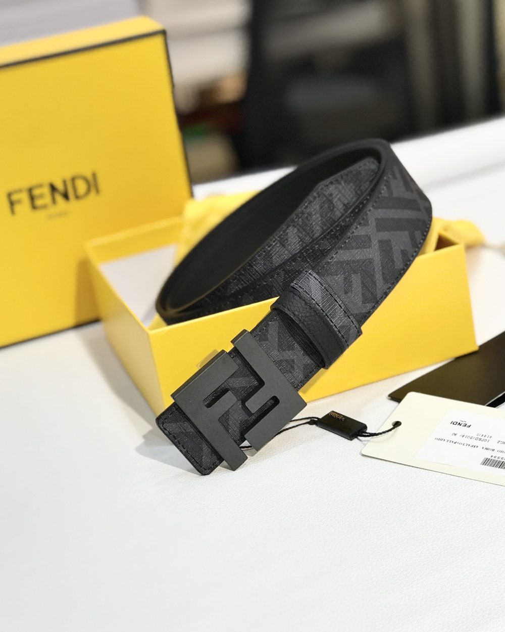 1:1 Replica Fendi Belt Black FF, Women Belt 7C0432AH8YF0QA1