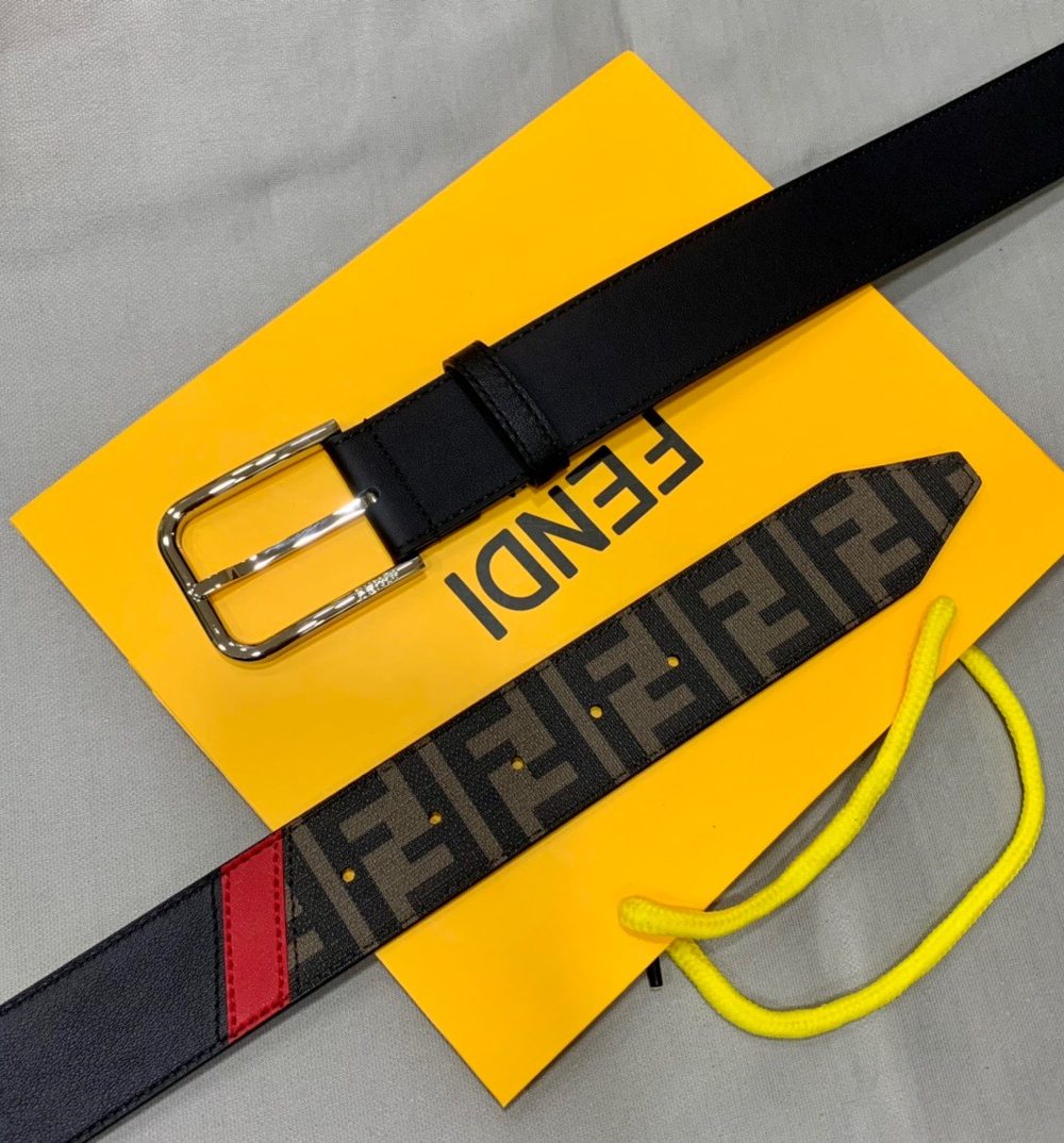 1:1 Replica Fendi Belt Brown FF Women Belt 7C0400A9XSF19P9