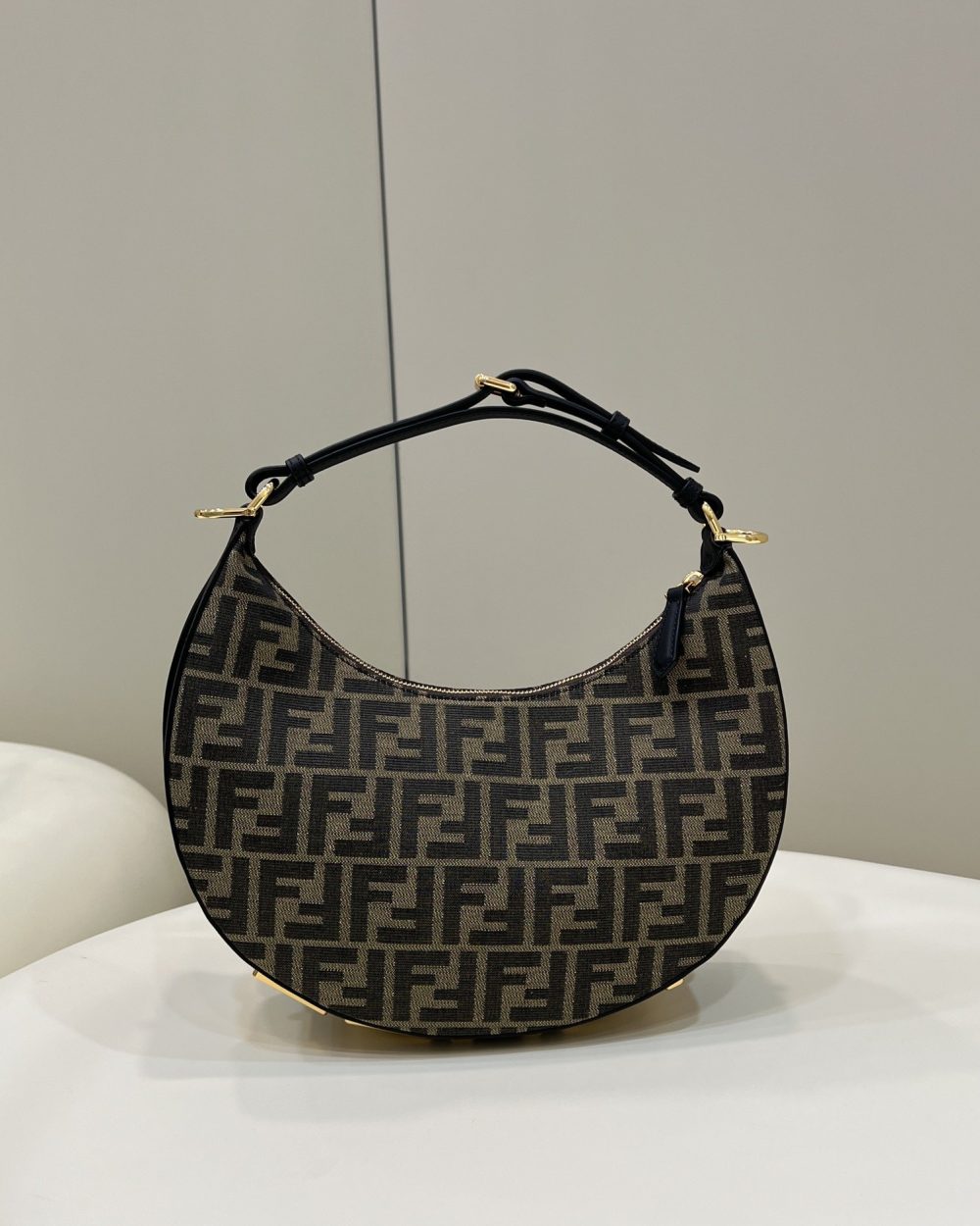 1:1 Replica Fendi Fendigraphy Small Brown For Women, Women's Handbags, Shoulder Bags 11.4in/29cm 8BR798