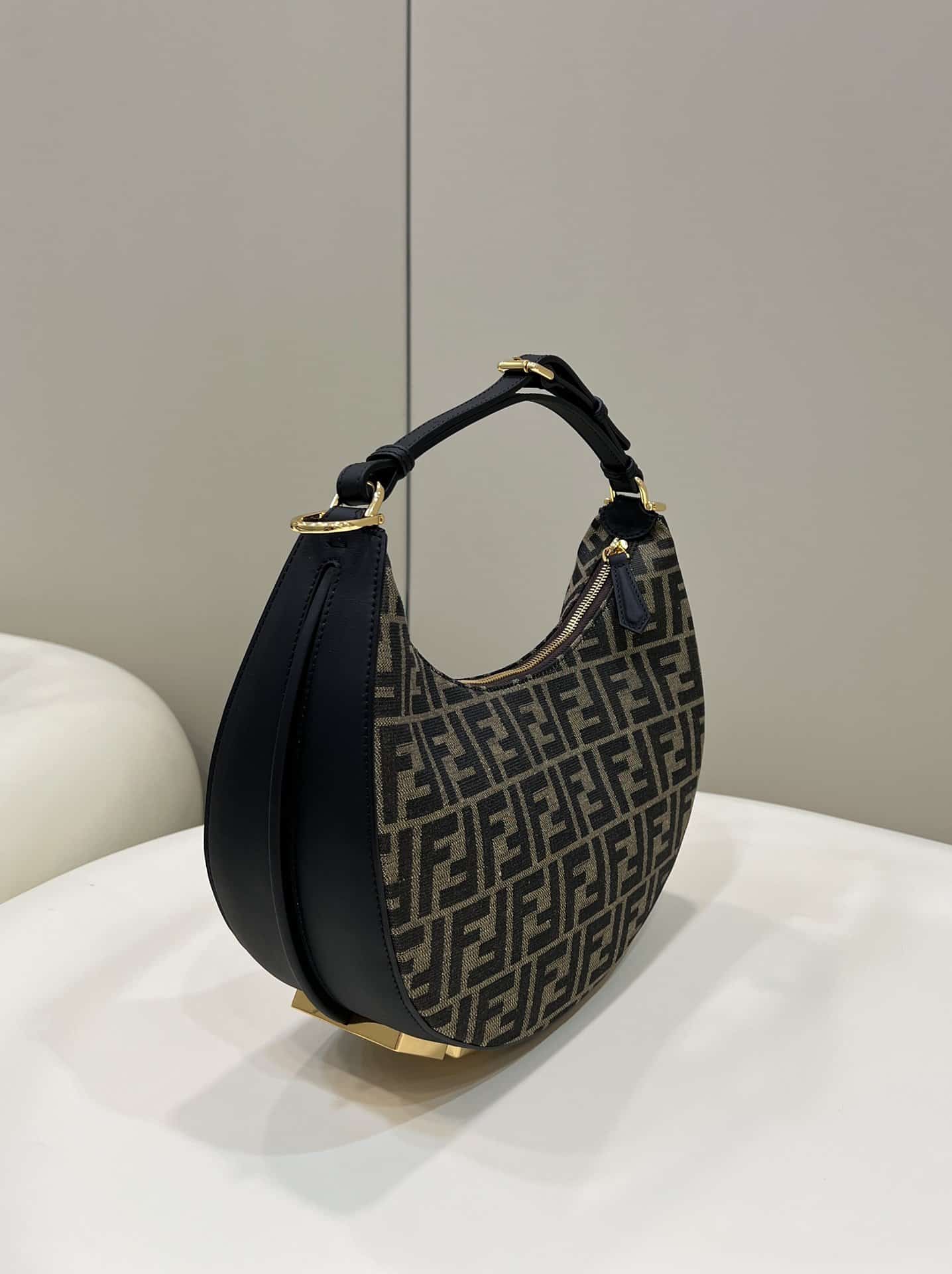 1:1 Replica Fendi Fendigraphy Small Brown For Women, Women's Handbags, Shoulder Bags 11.4in/29cm 8BR798 - Image 4