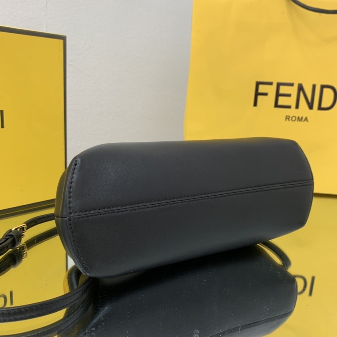 1:1 Replica Fendi First Small Black For Women, Women's HandBags, Shoulder And Crossbody Bags 10.2in/26cm FF 8BP129ABVEF0KUR - Image 2