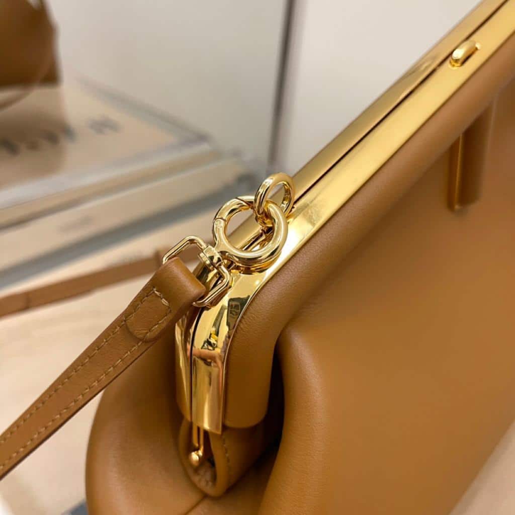 1:1 Replica Fendi First Small Brown For Women, Women's HandBags, Shoulder And Crossbody Bags 10.2in/26cm FF 8BP129ABVEF0NYJ - Image 2