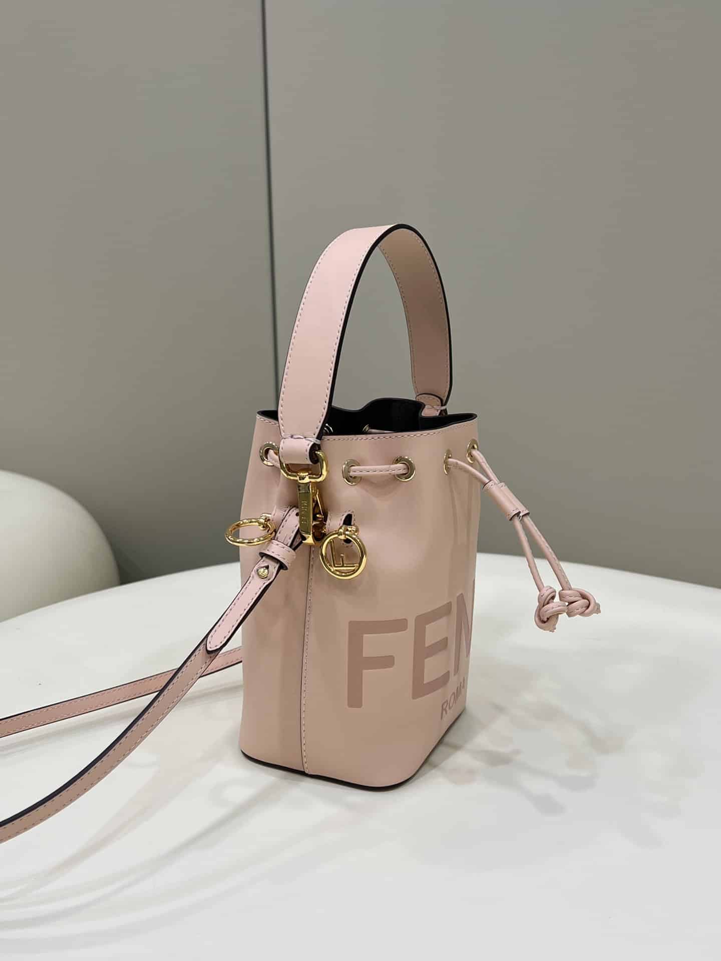 1:1 Replica Fendi Mon Tresor Pale Pink For Women, Women's Handbags, Shoulder And Crossbody Bags 7.1in/18cm FF 8BS010AC9LF14N1 - Image 7
