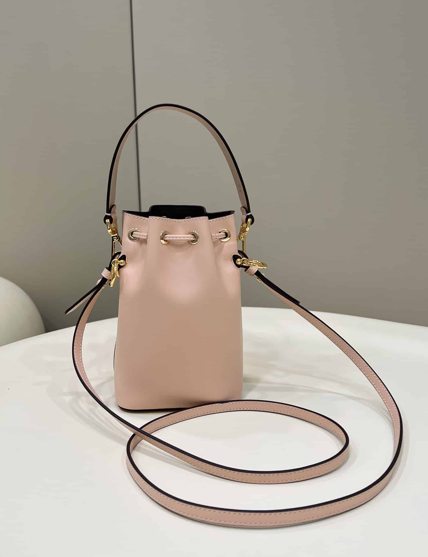 1:1 Replica Fendi Mon Tresor Pale Pink For Women, Women's Handbags, Shoulder And Crossbody Bags 7.1in/18cm FF 8BS010AC9LF14N1 - Image 6