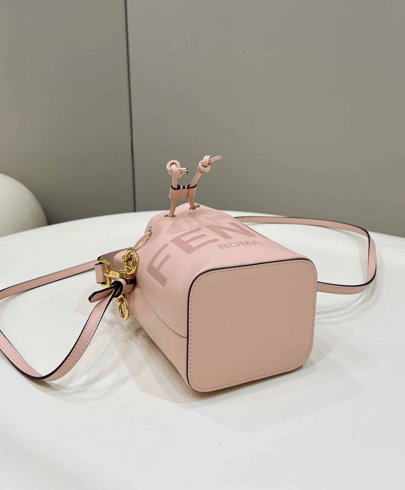 1:1 Replica Fendi Mon Tresor Pale Pink For Women, Women's Handbags, Shoulder And Crossbody Bags 7.1in/18cm FF 8BS010AC9LF14N1 - Image 3