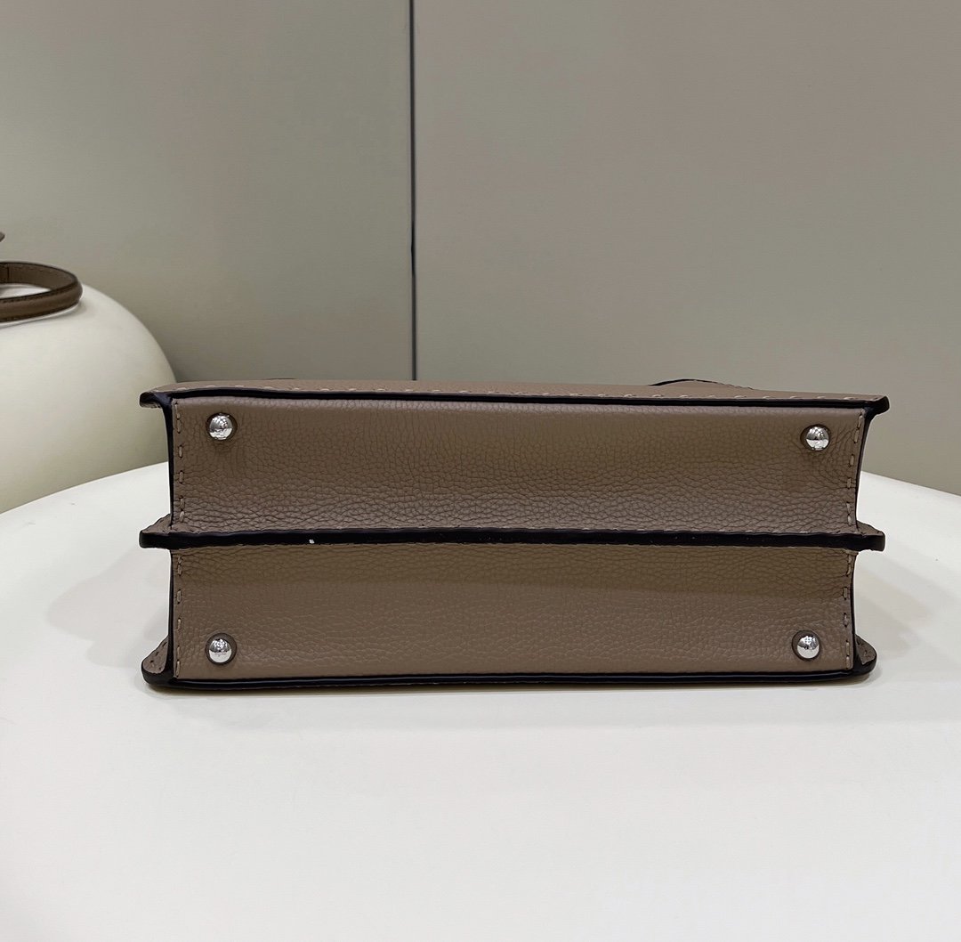 1:1 Replica Fendi Peekaboo ISeeU Medium Brown For Women, Women's Handbags, Shoulder Bags 13.1in/33.5cm FF - Image 3