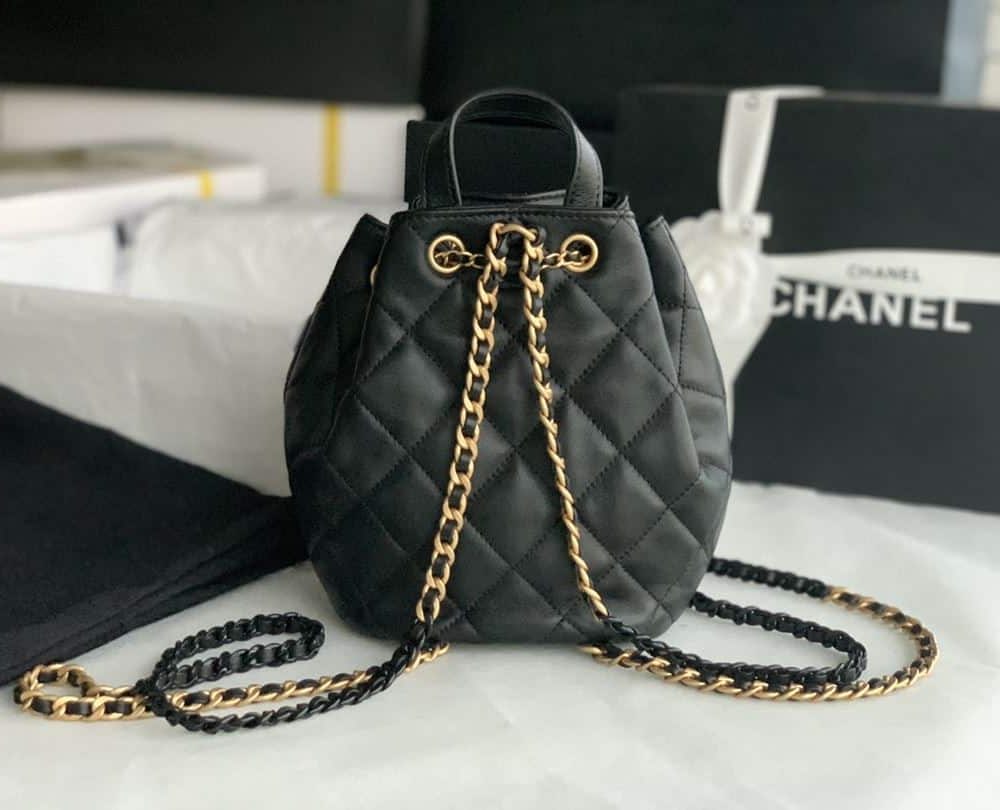 [REP 1:1] Gaiera Chain Bucket Black/White/Pink/Yellow For Women 7.5in / 19cm AS3211