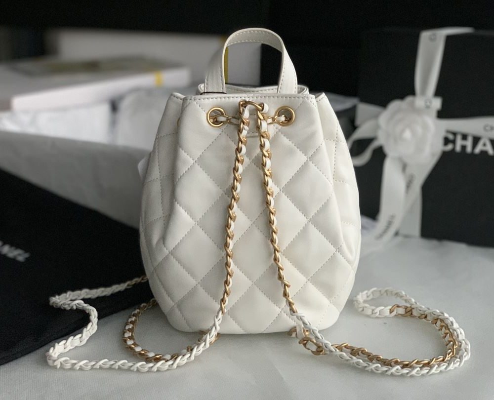 [REP 1:1] Gaiera Chain Bucket Black/White/Pink/Yellow For Women 7.5in / 19cm AS3211