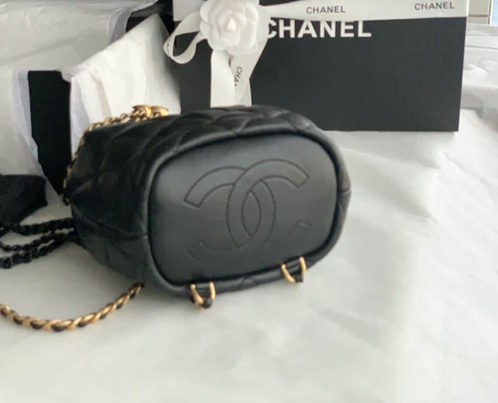 [REP 1:1] Gaiera Chain Bucket Black/White/Pink/Yellow For Women 7.5in / 19cm AS3211