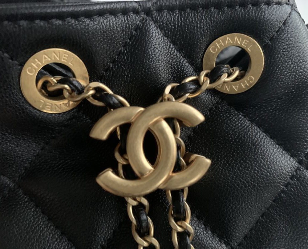 [REP 1:1] Gaiera Chain Bucket Black/White/Pink/Yellow For Women 7.5in / 19cm AS3211