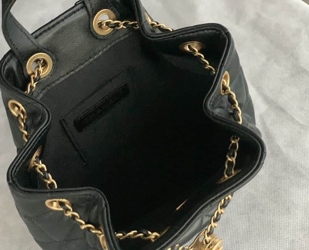 [REP 1:1] Gaiera Chain Bucket Black/White/Pink/Yellow For Women 7.5in / 19cm AS3211