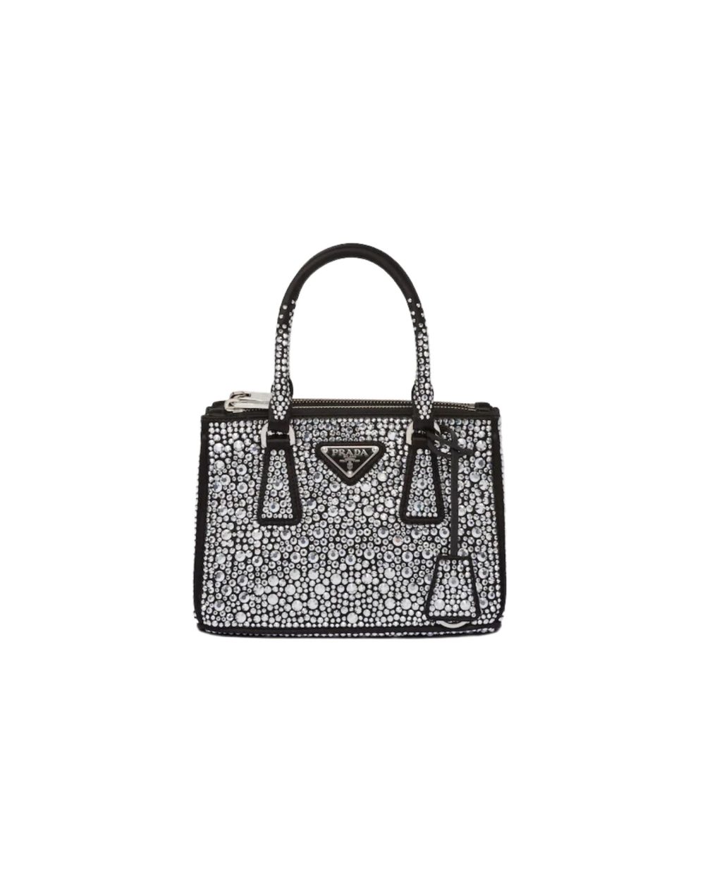 Galleria Satin Mini-Bag With Crystals In Black For Women 7.8 in/ 20 cm 1BA906_2AWL_F063R_V_EOY
