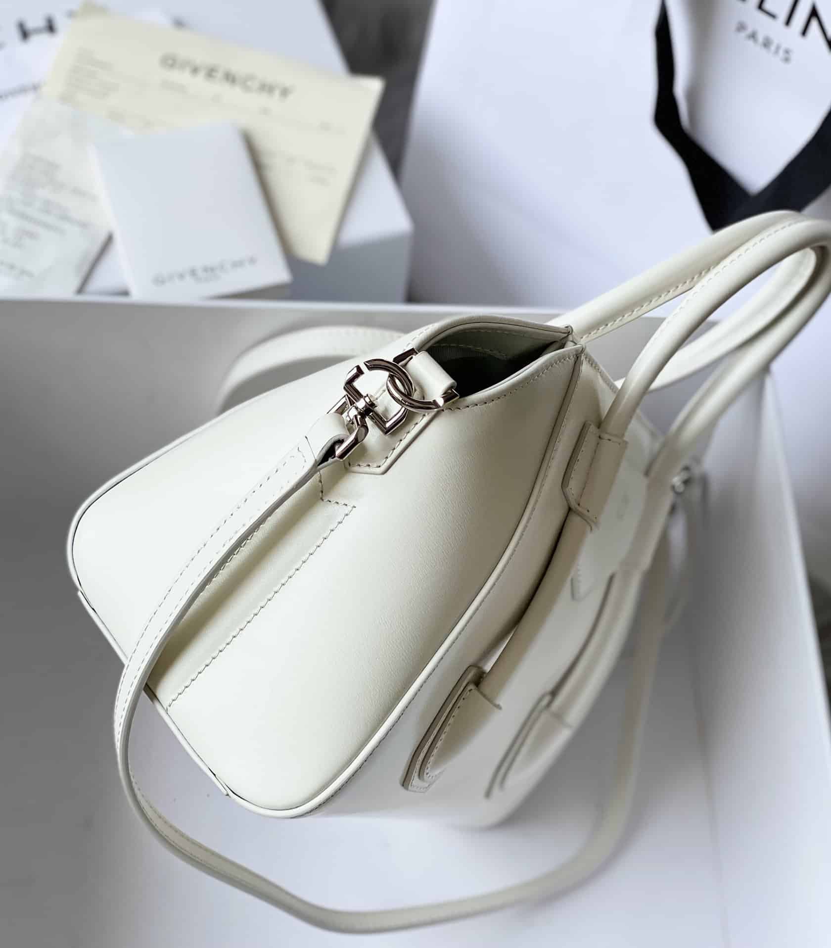 Givenchy Mini Antigona Lock Bag Ivory For Women, Women's Handbags, Shoulder Bags 8.7in/22cm GVC BB50J0B16S-105 - Image 16