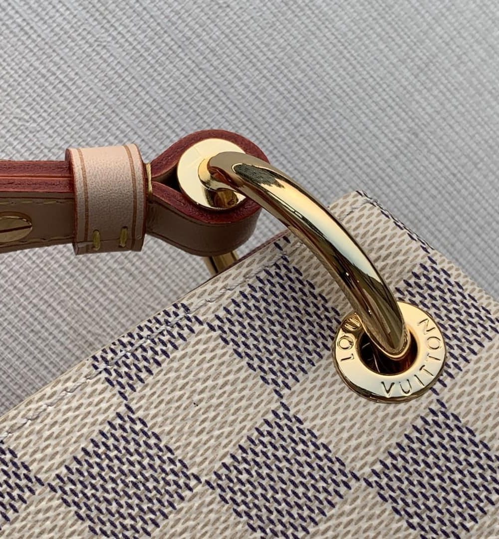 1:1 Replica Louis Vuitton LV Graceful MM Damier Azur Canvas Exclusive Bag For Women N42233 - 16.1in/ 41cm