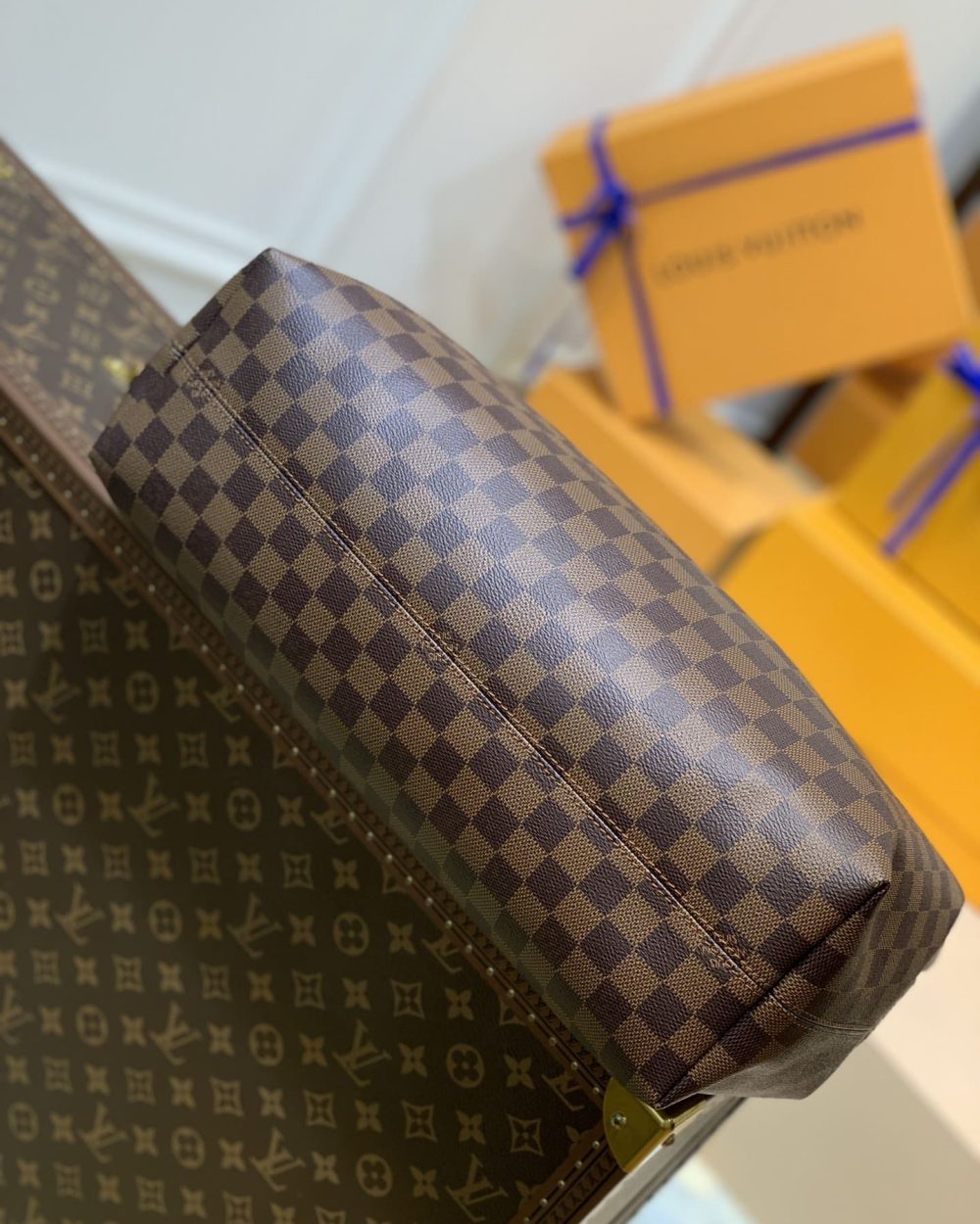 1:1 Replica Louis Vuitton LV Graceful MM Damier Ebene Canvas Exclusive Bag For Women N44045 - 16.1in/ 41cm
