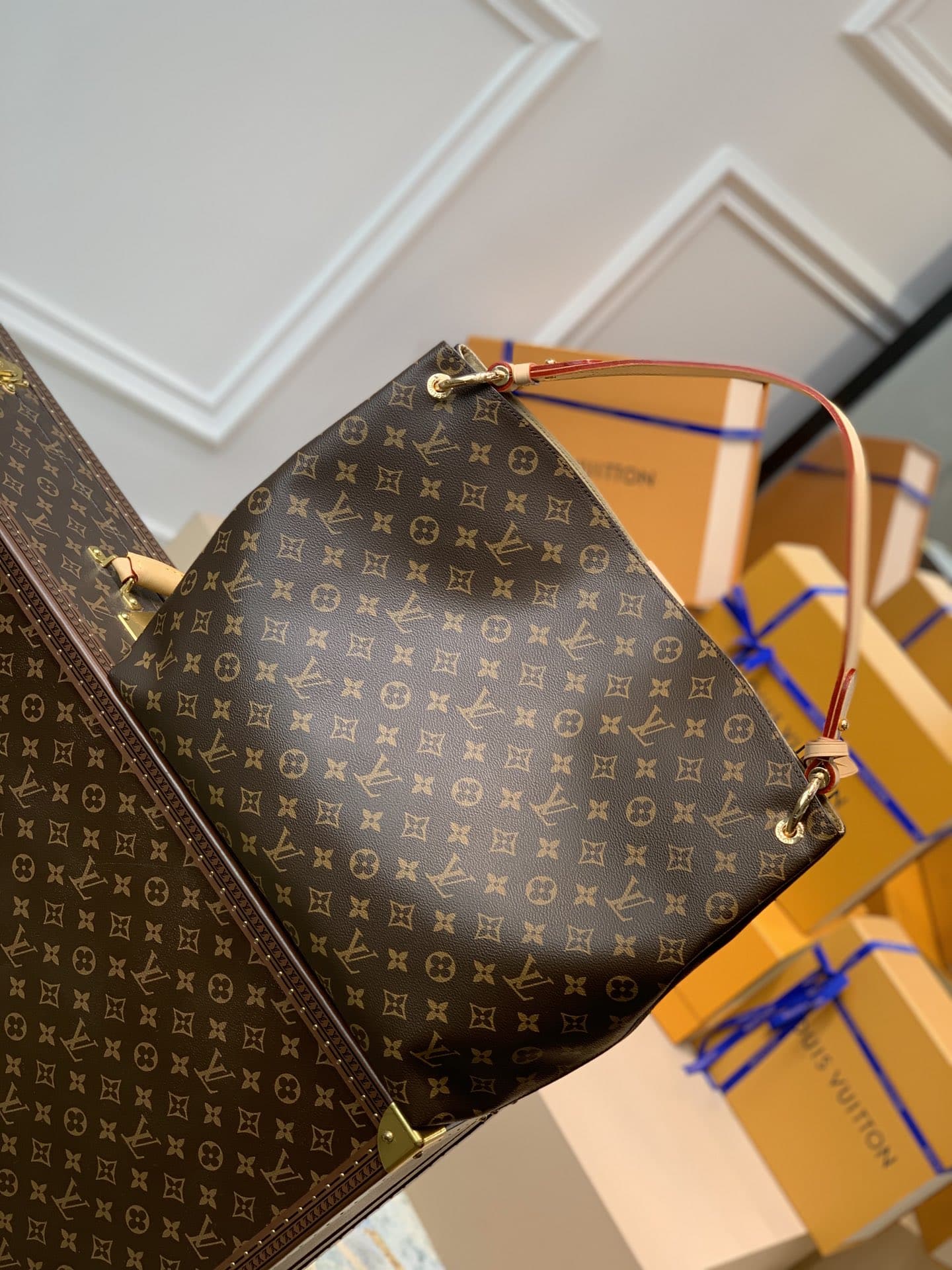 1:1 Replica Louis Vuitton LV Graceful MM Monogram Canvas Exclusive Bag For Women M43704 - 16.1in/ 41cm - Image 3