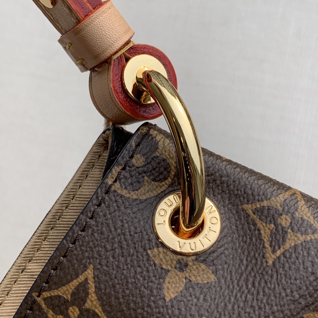 1:1 Replica Louis Vuitton LV Graceful MM Monogram Canvas Exclusive Bag For Women M43704 - 16.1in/ 41cm - Image 7