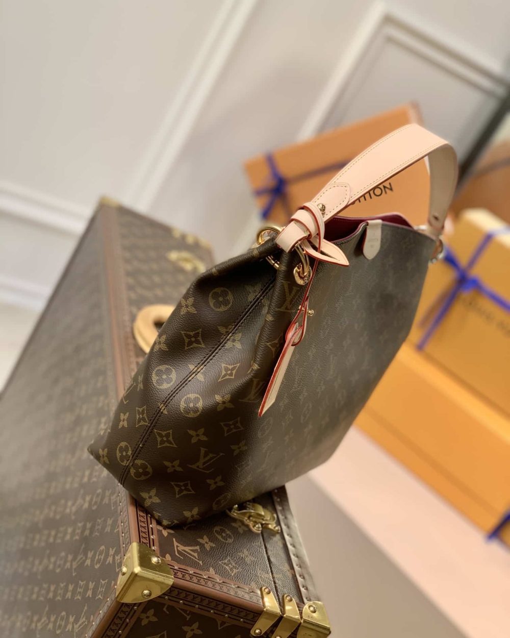 1:1 Replica Louis Vuitton LV Graceful PM Monogram Canvas Exclusive Bag For Women M43700 - 13.8in/ 35cm