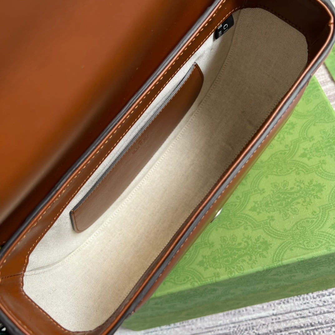 1:1 Replica Gucci Aria Shoulder Bag Red For Women, Women's Bags 10.2in/25cm GG - Image 6