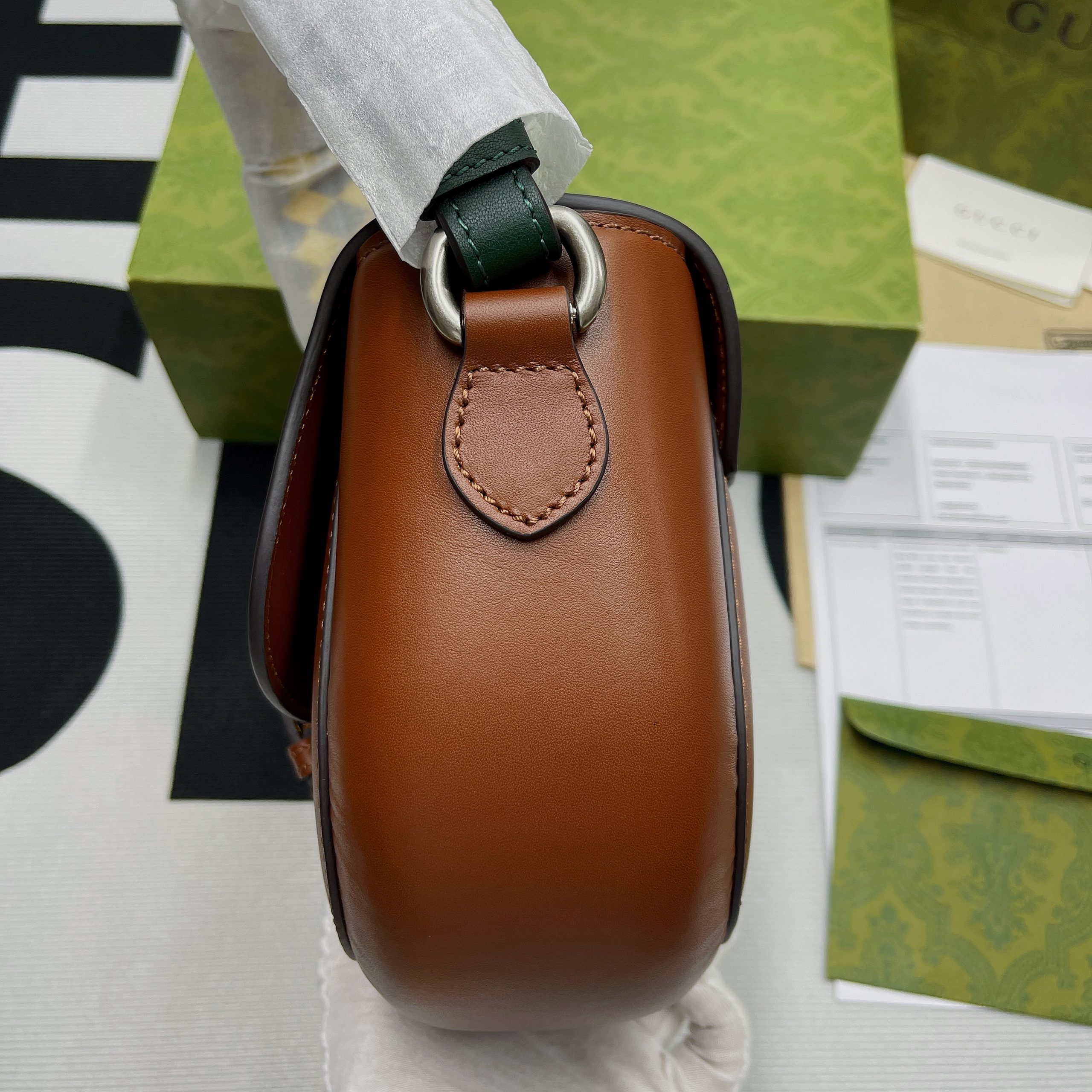 1:1 Replica Gucci Aria Shoulder Bag Red For Women, Women's Bags 10.2in/25cm GG - Image 2