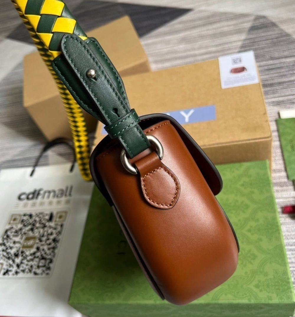 1:1 Replica Gucci Aria Shoulder Bag Red For Women, Women's Bags 10.2in/25cm GG