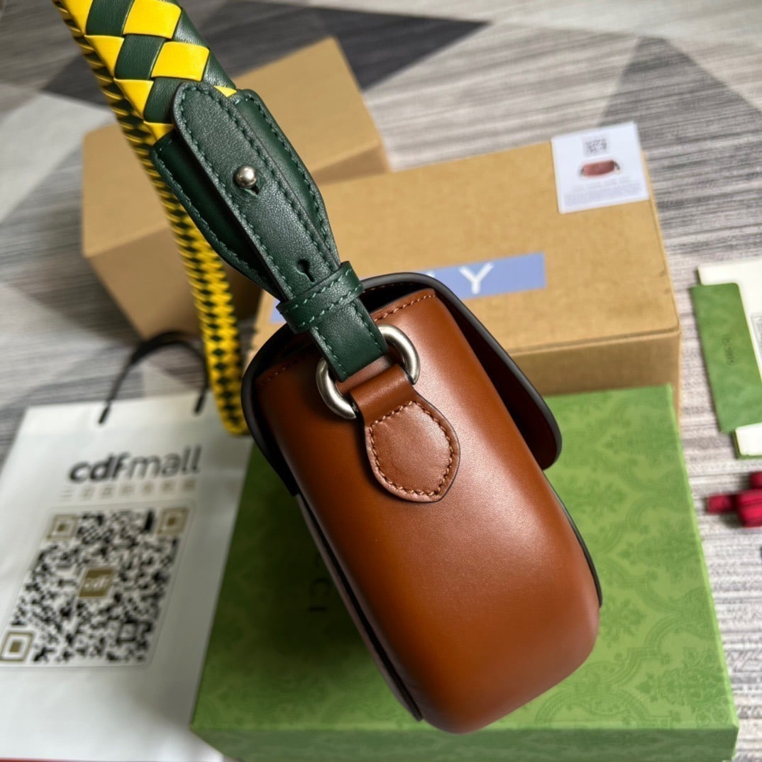 1:1 Replica Gucci Aria Shoulder Bag Red For Women, Women's Bags 10.2in/25cm GG - Image 7