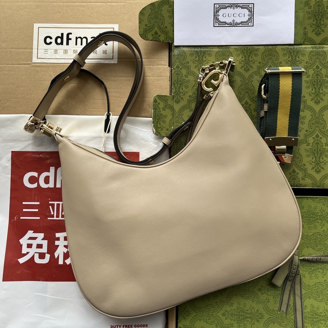 1:1 Replica Gucci Atache Large Shoulder Bag Beige For Women, Women's Bags 13.8in/35cm GG - Image 2