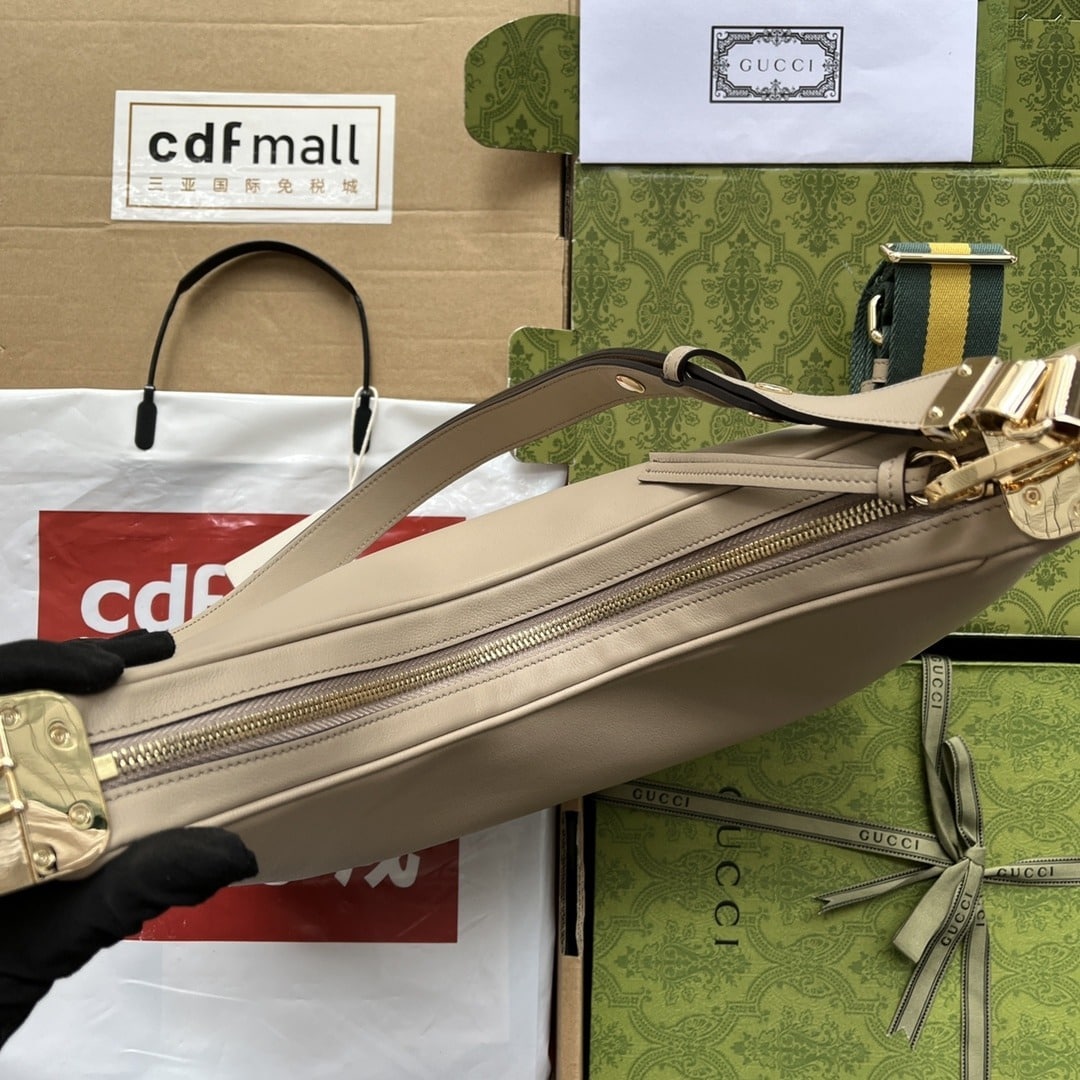 1:1 Replica Gucci Atache Large Shoulder Bag Beige For Women, Women's Bags 13.8in/35cm GG - Image 4