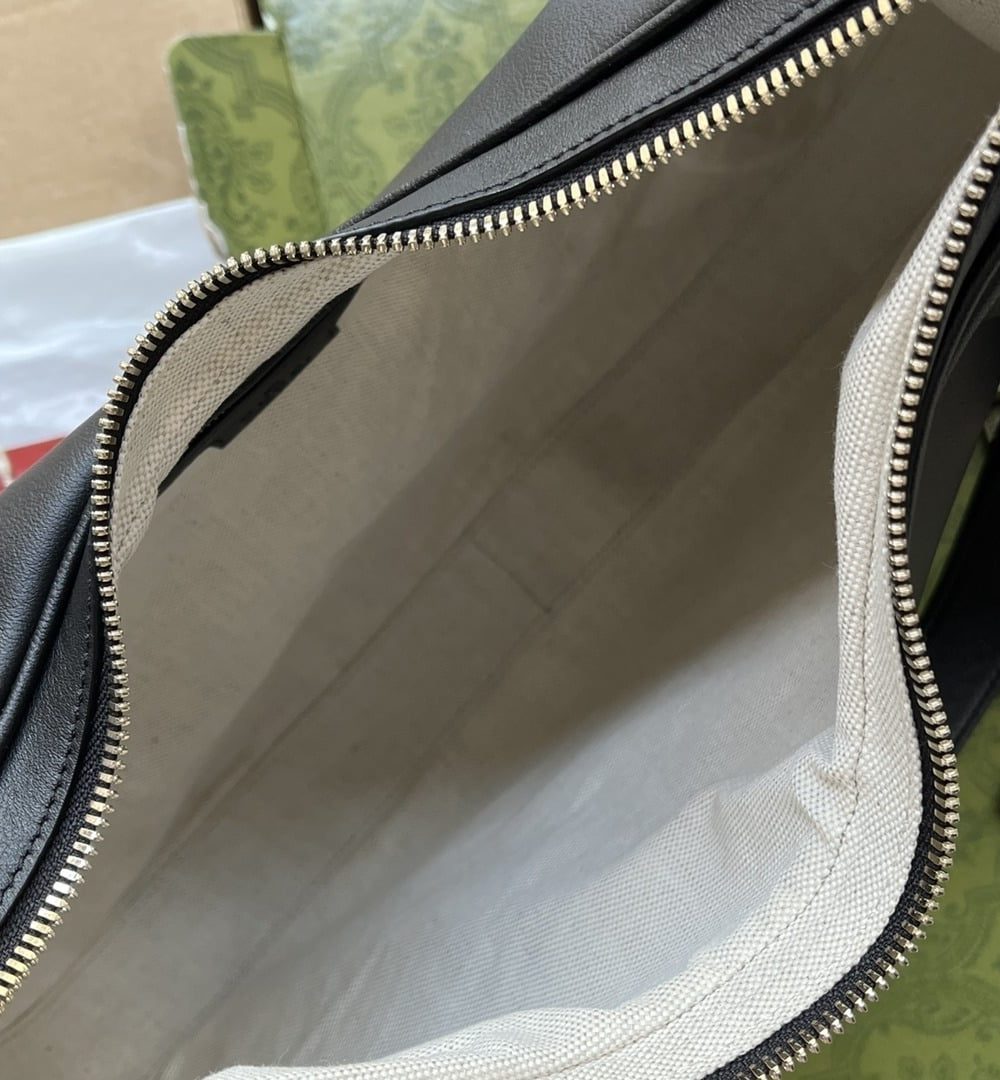 1:1 Replica Gucci Atache Large Shoulder Bag Black For Women, Women's Bags 13.8in/35cm GG‎ ‎702823 UXWBG 1037