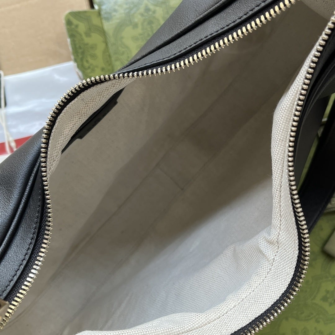 1:1 Replica Gucci Atache Large Shoulder Bag Black For Women, Women's Bags 13.8in/35cm GG 702823 UXWBG 1037 - Image 6