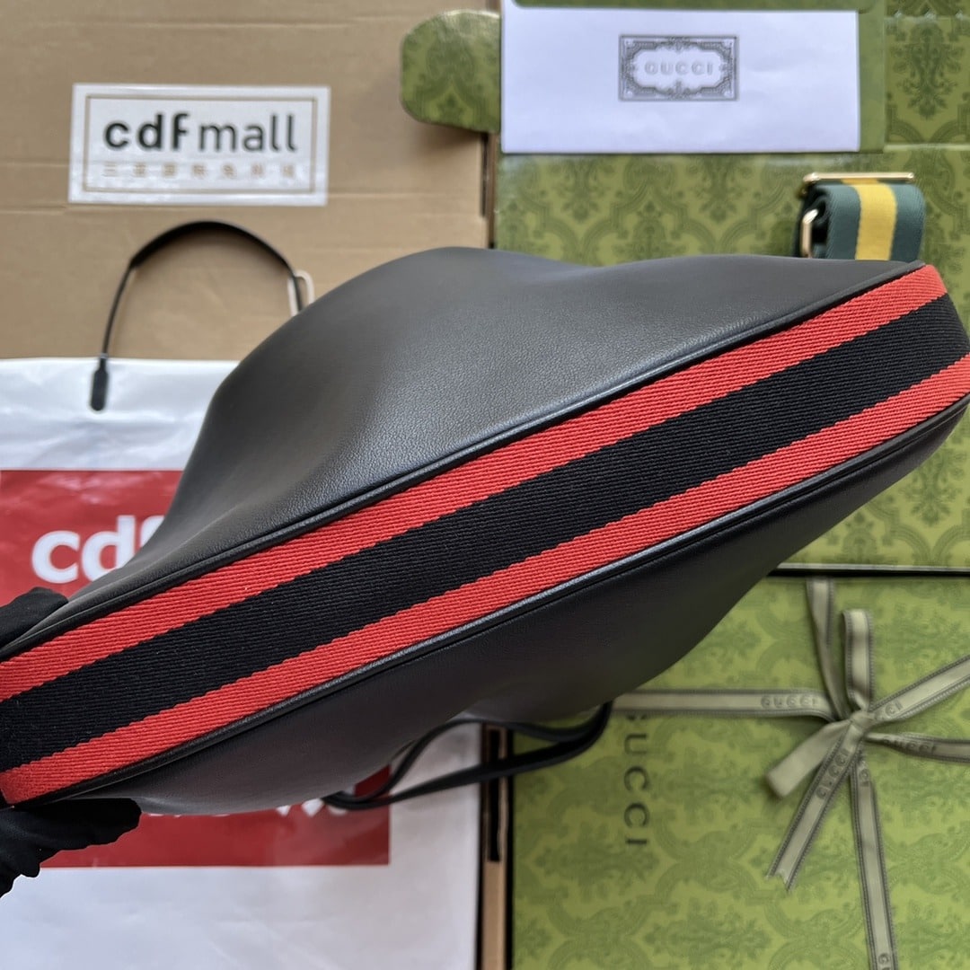 1:1 Replica Gucci Atache Large Shoulder Bag Black For Women, Women's Bags 13.8in/35cm GG 702823 UXWBG 1037 - Image 5