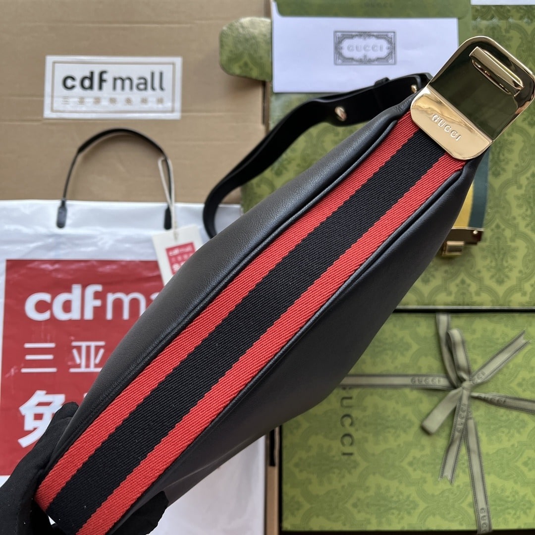 1:1 Replica Gucci Atache Large Shoulder Bag Black For Women, Women's Bags 13.8in/35cm GG 702823 UXWBG 1037 - Image 3