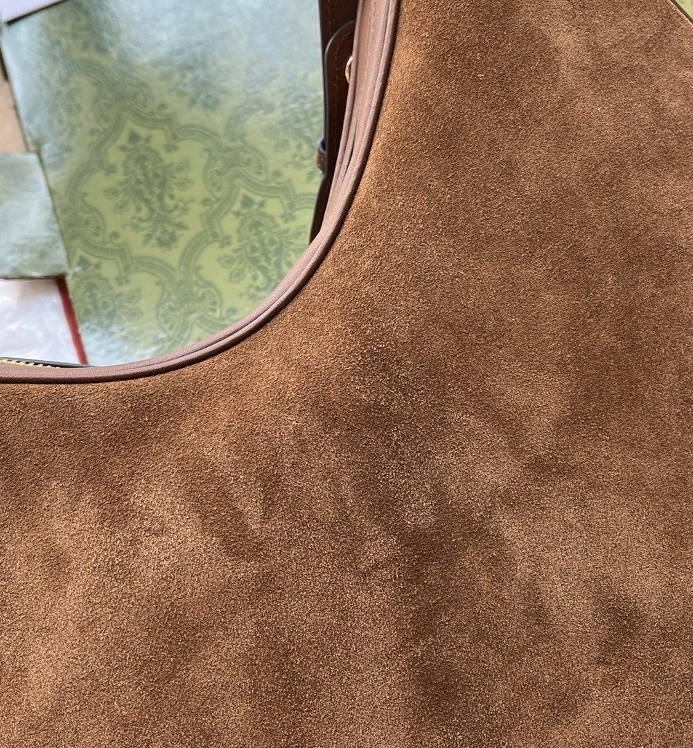 1:1 Replica Gucci Atache Large Shoulder Bag Dark Brown For Women, Women's Bags 13.8in/35cm GG ‎‎702823 DVVKG 2664