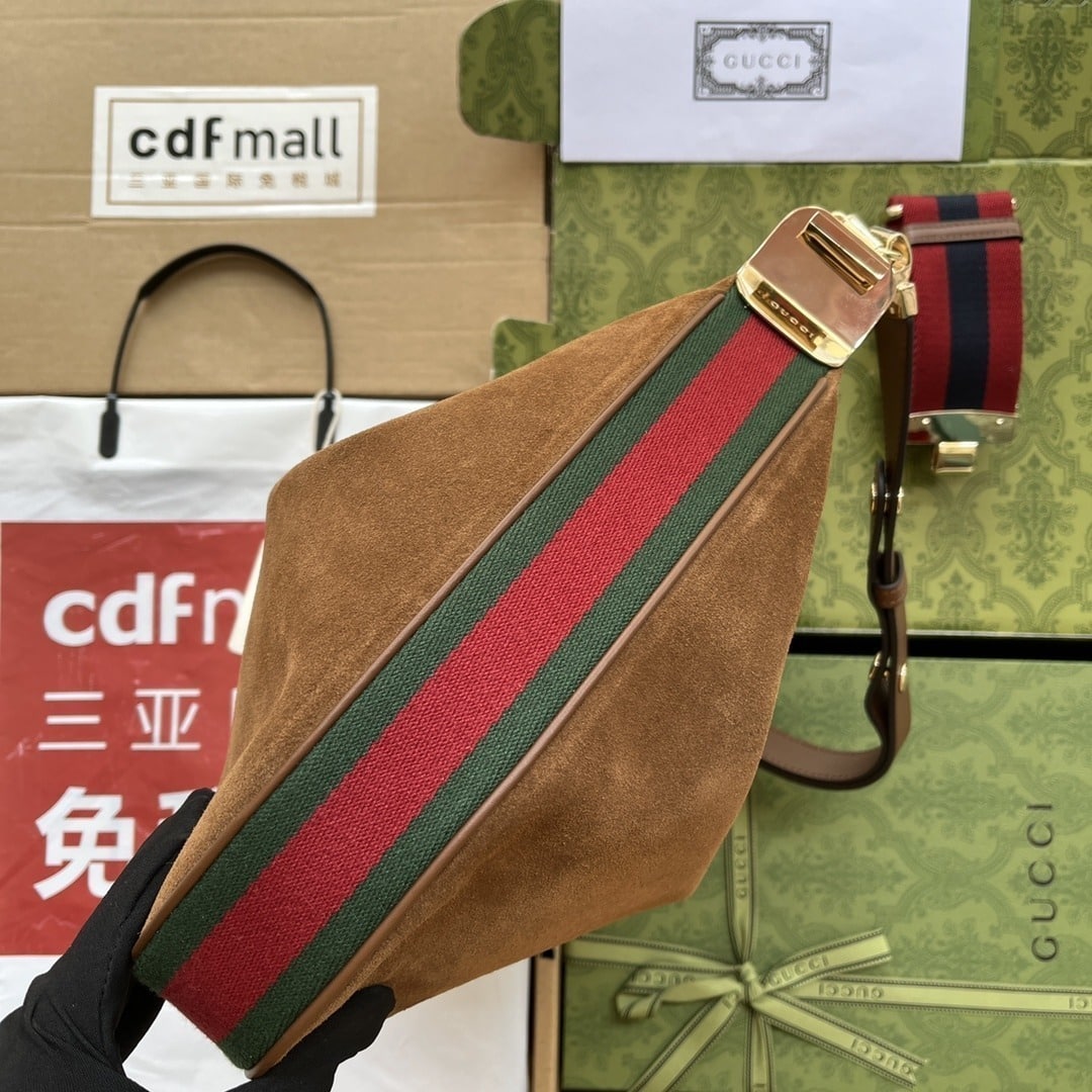 1:1 Replica Gucci Atache Large Shoulder Bag Dark Brown For Women, Women's Bags 13.8in/35cm GG 702823 DVVKG 2664 - Image 2