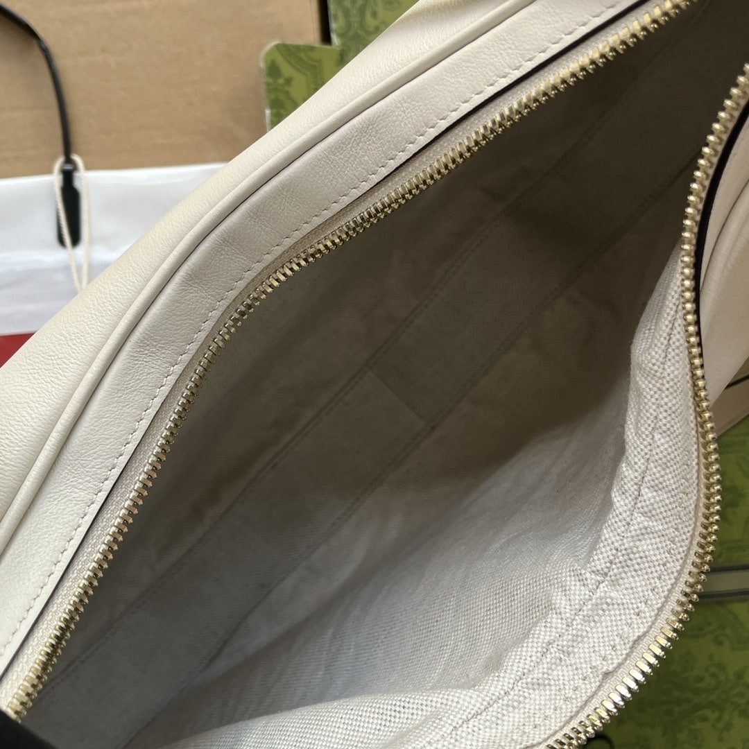 1:1 Replica Gucci Atache Large Shoulder Bag White For Women, Women's Bags 13.8in/35cm GG 702823 UXWBG 9109 - Image 6