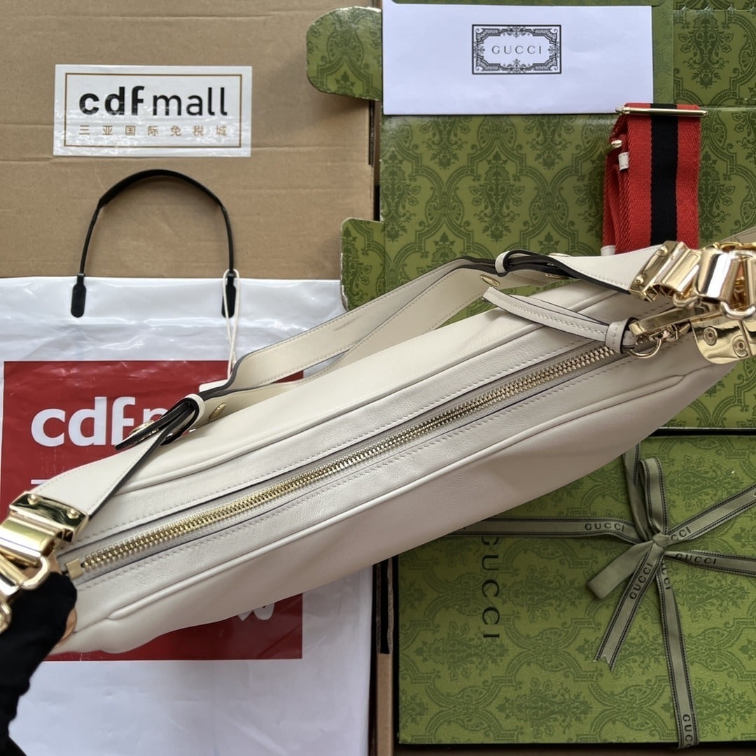 1:1 Replica Gucci Atache Large Shoulder Bag White For Women, Women's Bags 13.8in/35cm GG 702823 UXWBG 9109 - Image 2