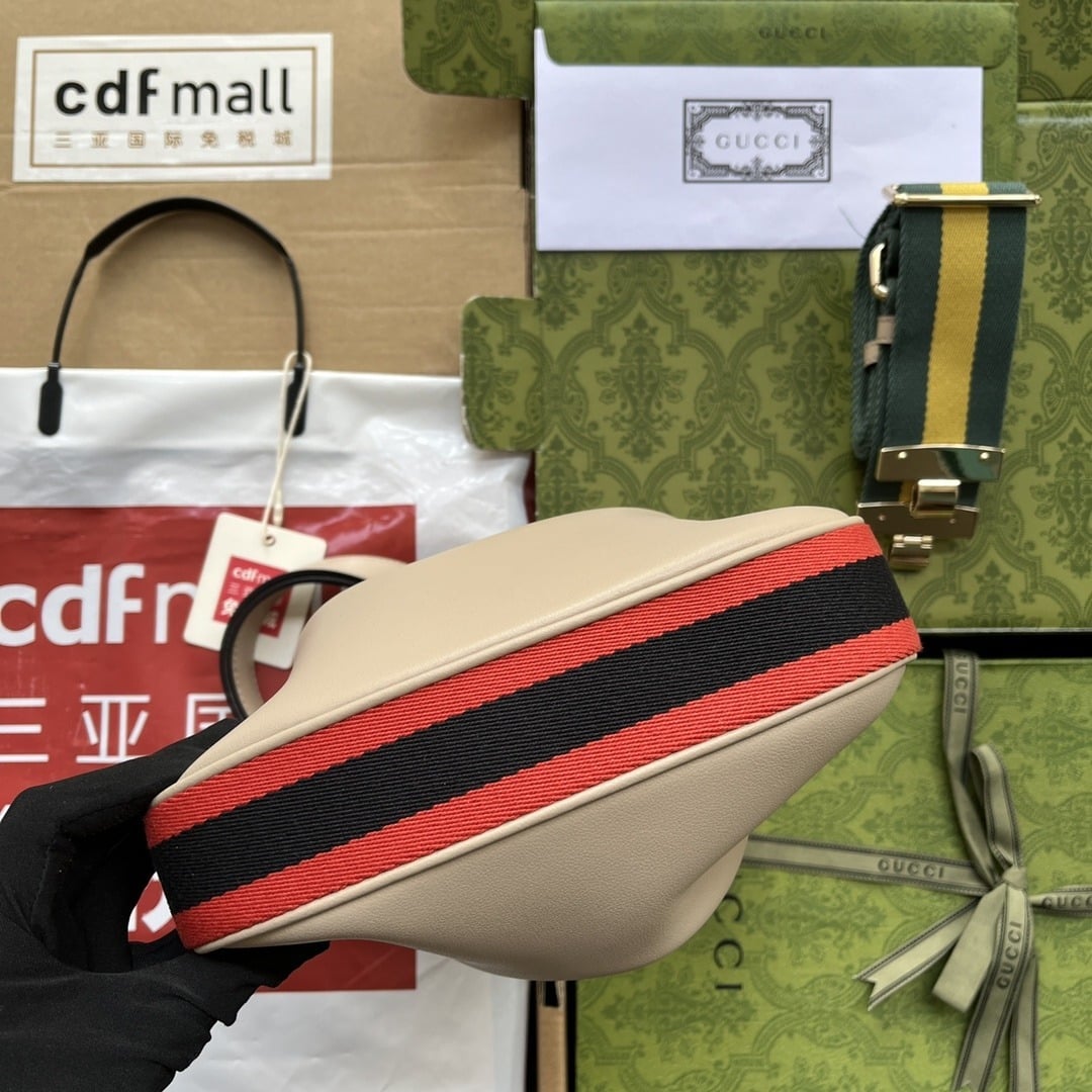 1:1 Replica Gucci Atache Small Shoulder Bag Beige For Women, Women's Bags 9in/23cm GG 699409 UXWBG 9360 - Image 3