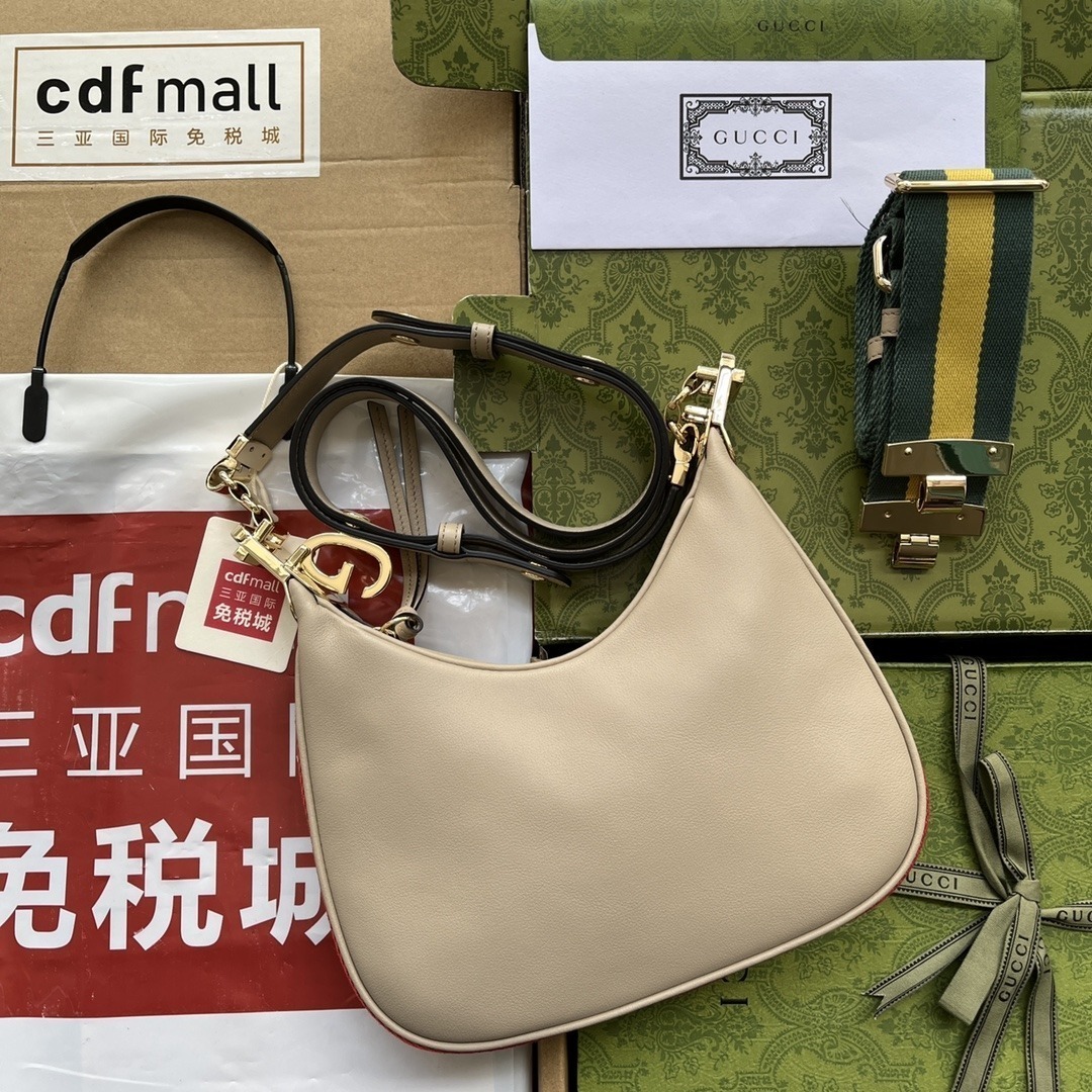 1:1 Replica Gucci Atache Small Shoulder Bag Beige For Women, Women's Bags 9in/23cm GG 699409 UXWBG 9360 - Image 7