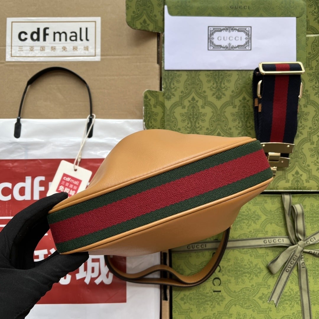 1:1 Replica Gucci Atache Small Shoulder Bag Brown For Women, Women's Bags 9in/23cm GG - Image 6