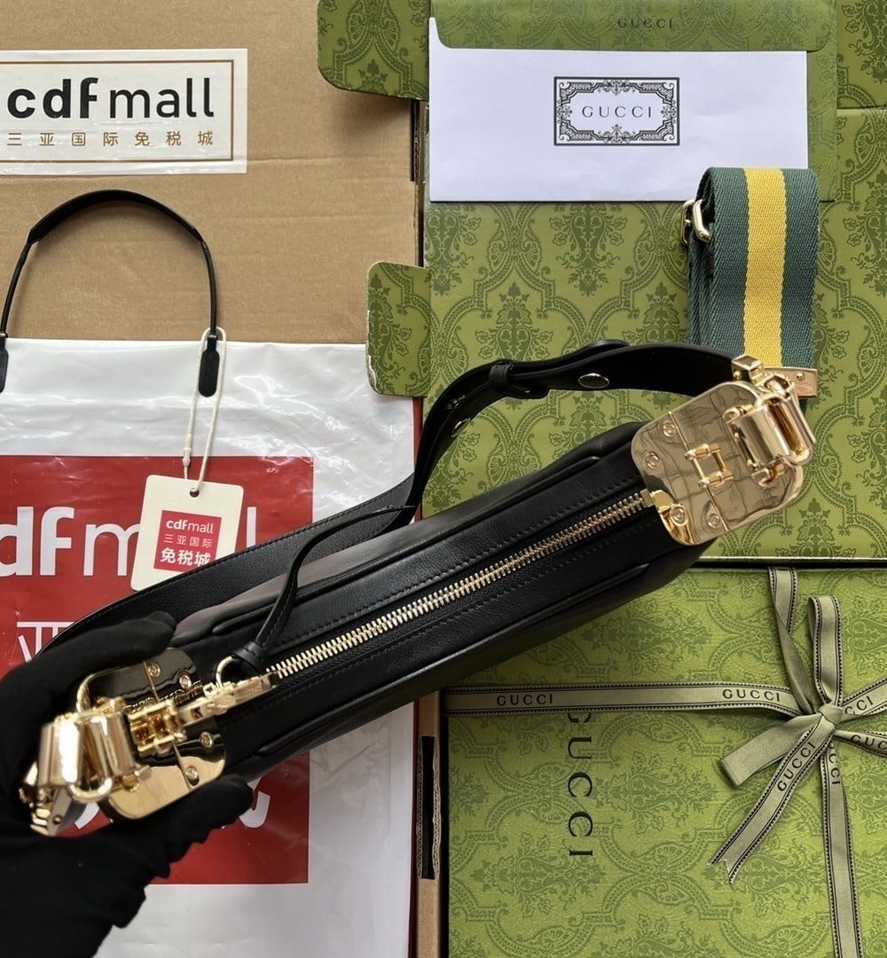 1:1 Replica Gucci Atache Small Shoulder Bag White For Women, Women's Bags 9in/23cm GG  ‎699409 UXWBG 1037