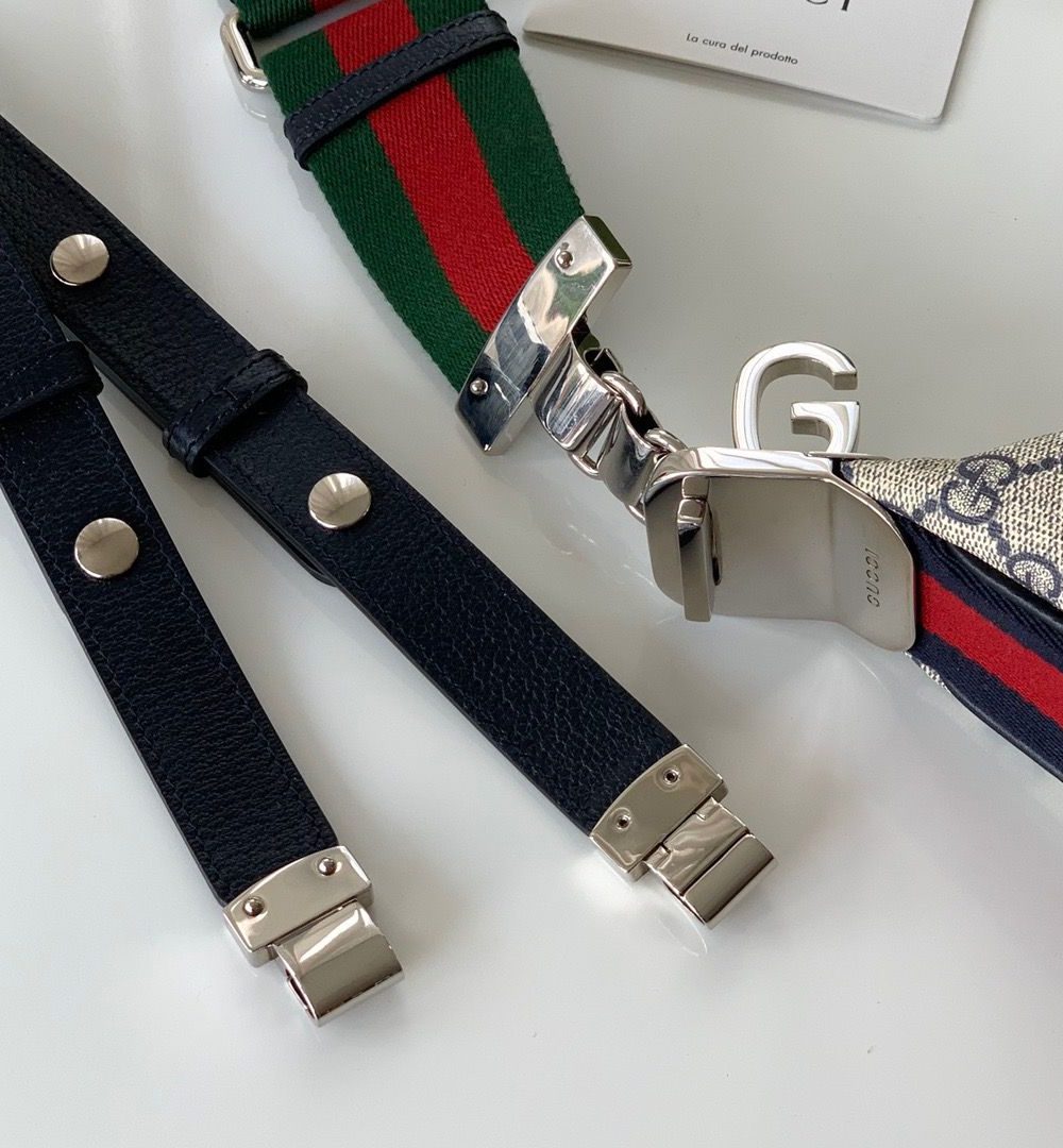 1:1 Replica Gucci Attache Small Shoulder Bag 9in/23cm Beige For Women GG 699409 96GRN 4082