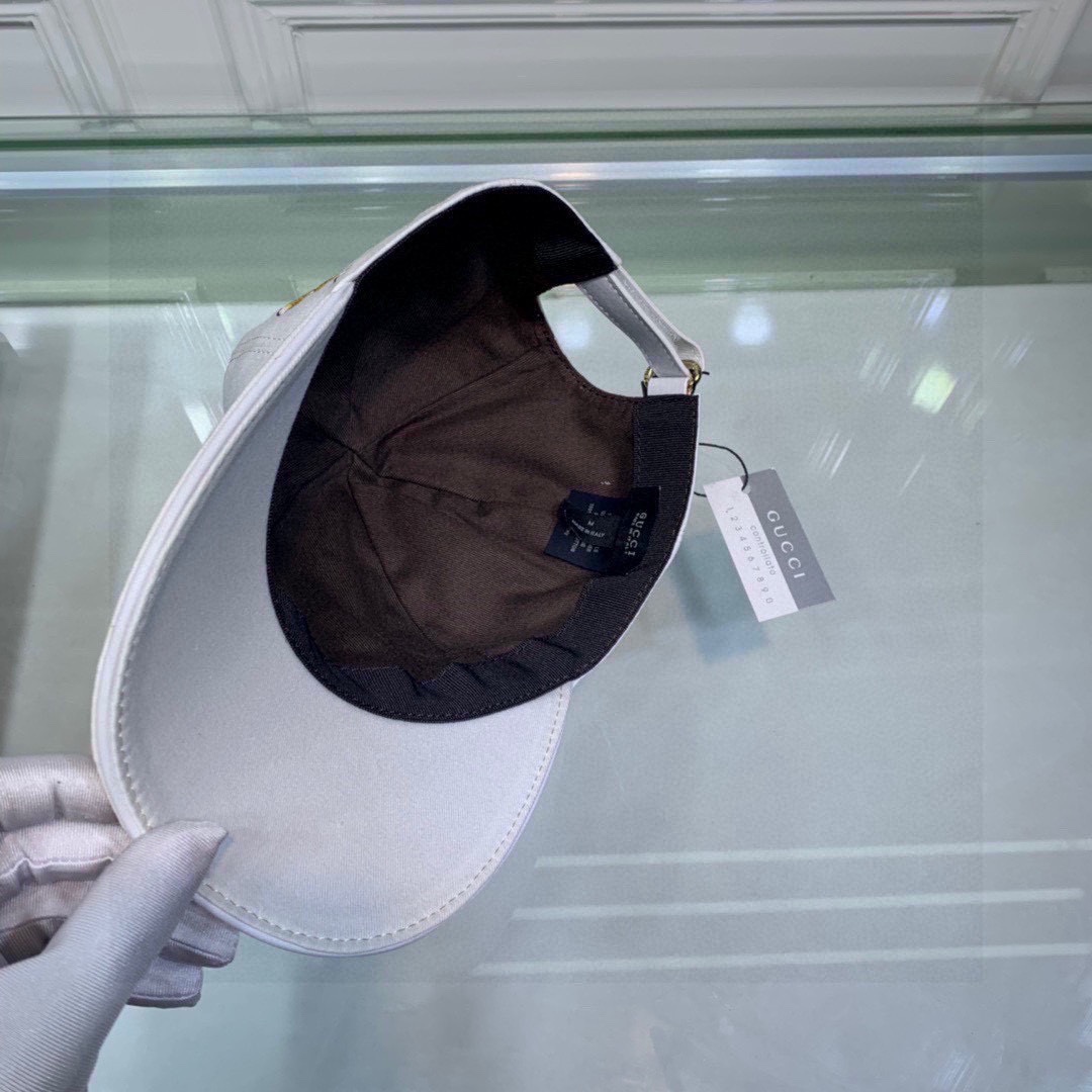 Gucci Bambi Embroidered Baseball Hat White GG Hat - Image 3