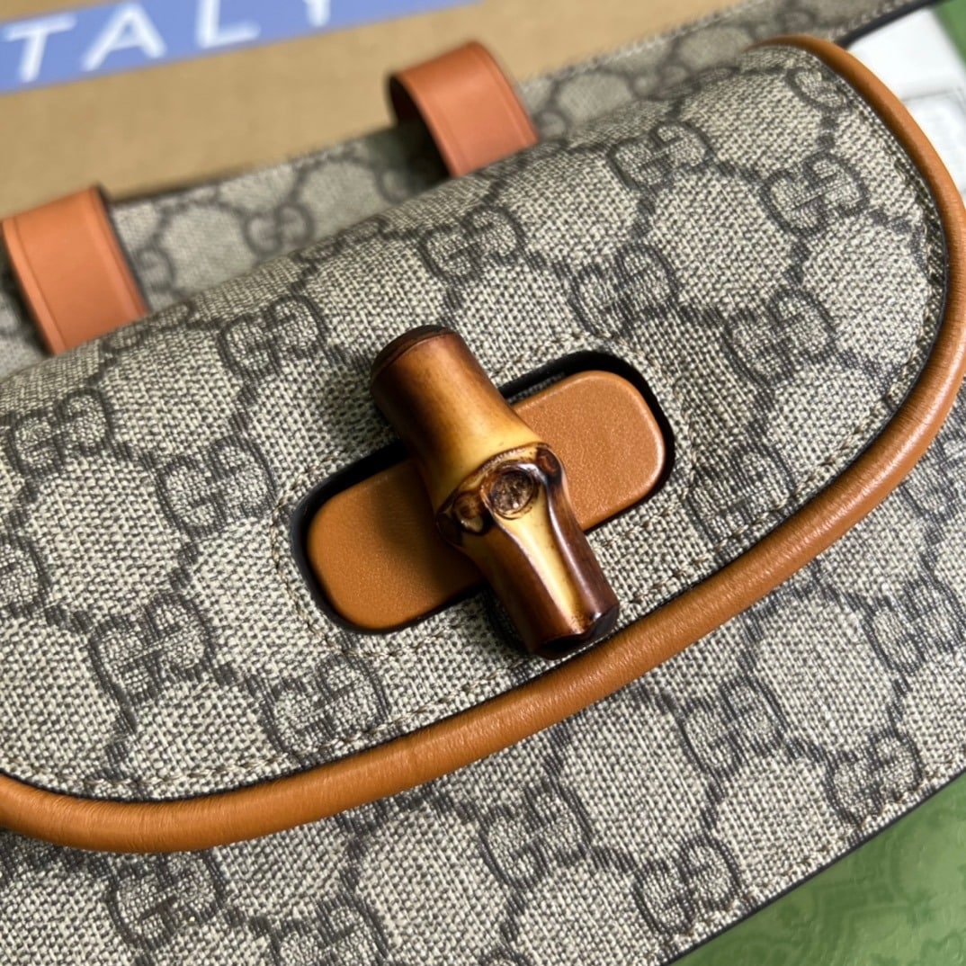 1:1 Replica Gucci Bamboo 1947 Jumbo GG Small Top Handle Bag Brown For Women, Women's Bags 8.3in/21cm GG - Image 3