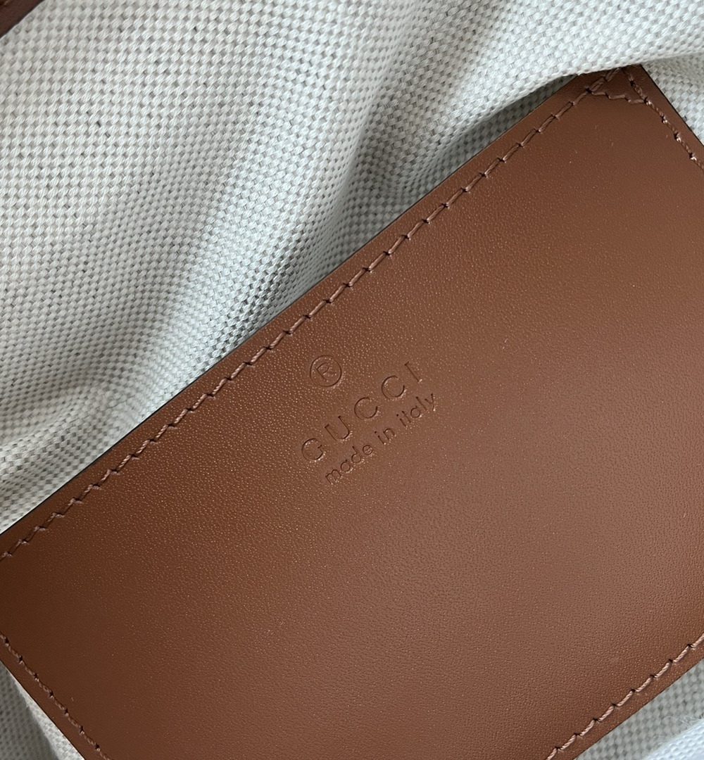 1:1 Replica Gucci Bamboo Small Backpack Brown For Women, Women's Bags 8.6in/22cm GG ‎‎702101 UZY0T 2535