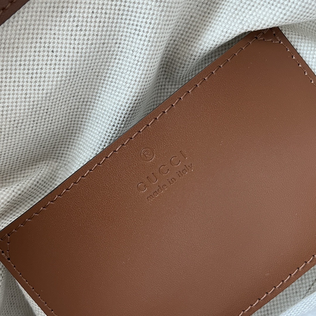 1:1 Replica Gucci Bamboo Small Backpack Brown For Women, Women's Bags 8.6in/22cm GG 702101 UZY0T 2535 - Image 6