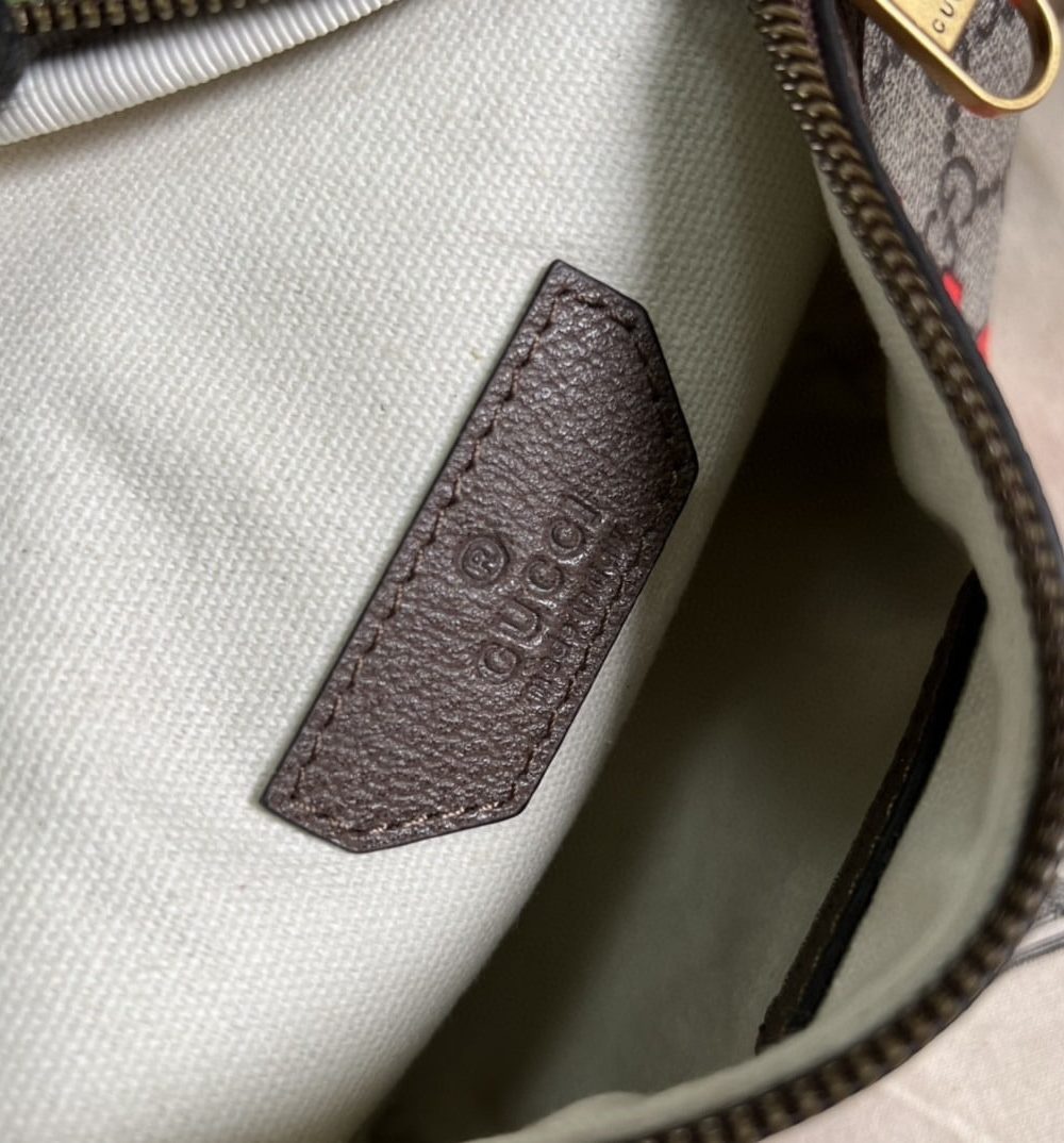 1:1 Replica Gucci Belt Bag With Interlocking G Beige And Ebony GG Supreme Canvas For Women 9in/23cm 682933 92THG 8563