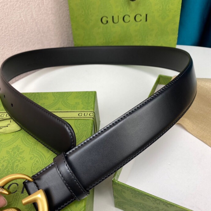 1:1 Replica Gucci Belt With Double G Snake Black For Women, Women Belt 458949 CVE0T 1000 - Image 3